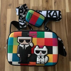 Karl Lagerfeld Paris Maybelle Crossbody Bag with coin purse NWOT